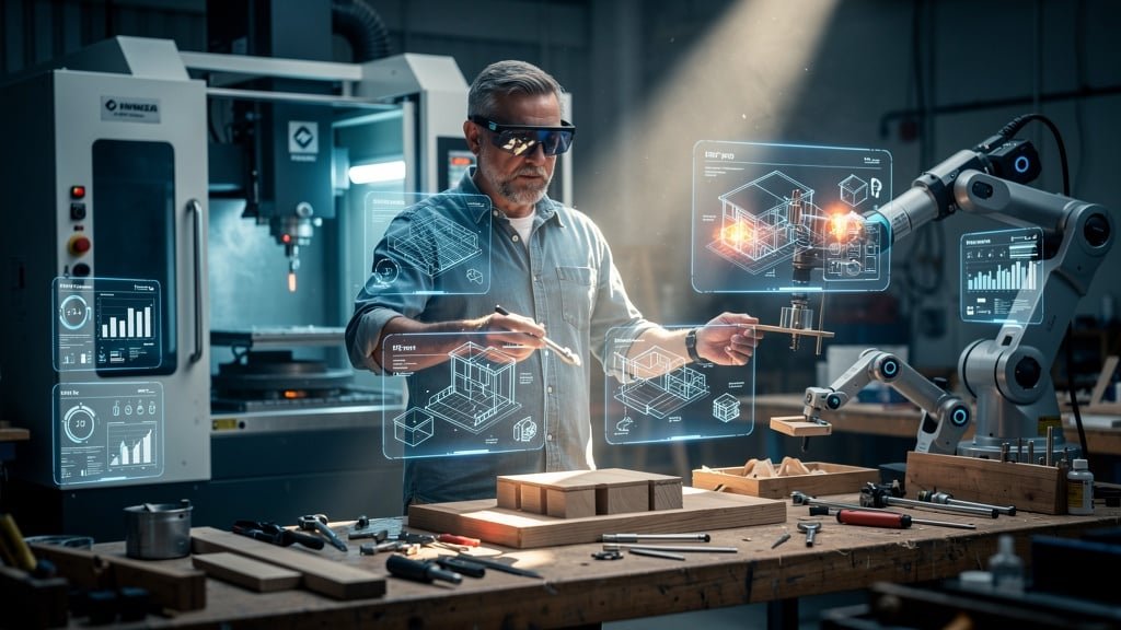 Zukunft KI im Handwerk mit Augmented Reality Technologie