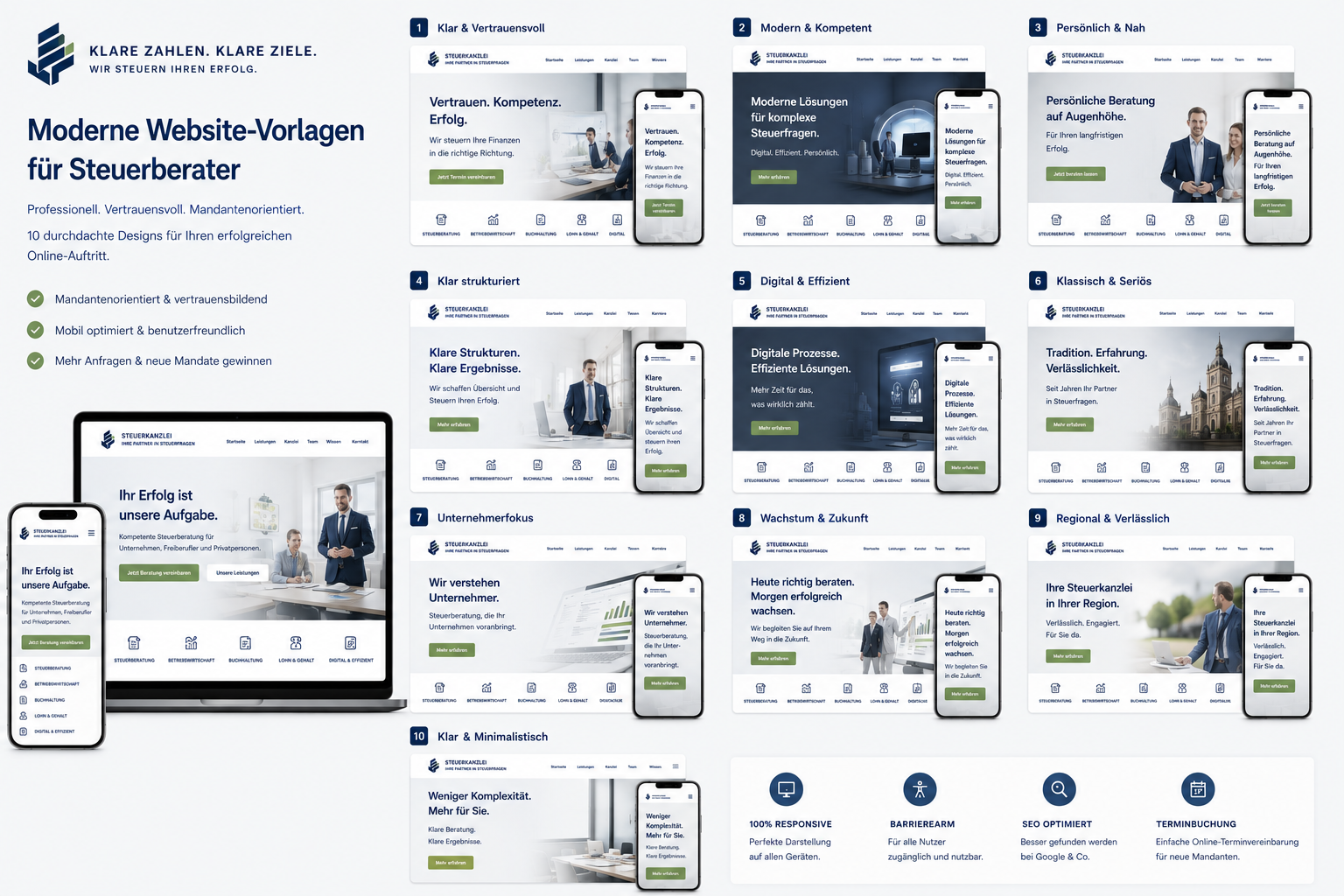 Beispiel-Webseite Kanzleien - Hirschberg.Group Webdesign